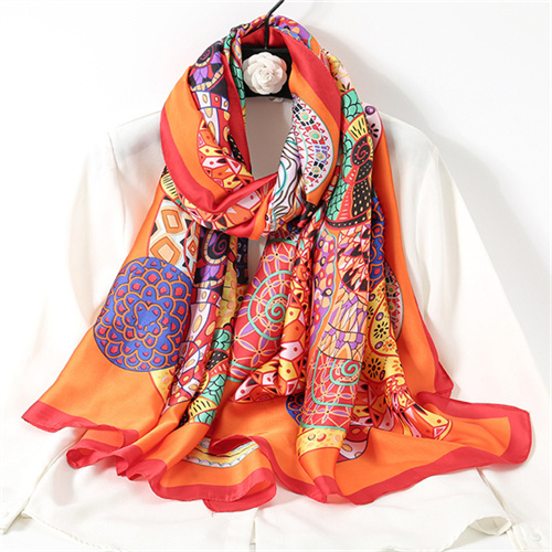 New shawl bag headscarf satin light breathable dual purpose wholesale