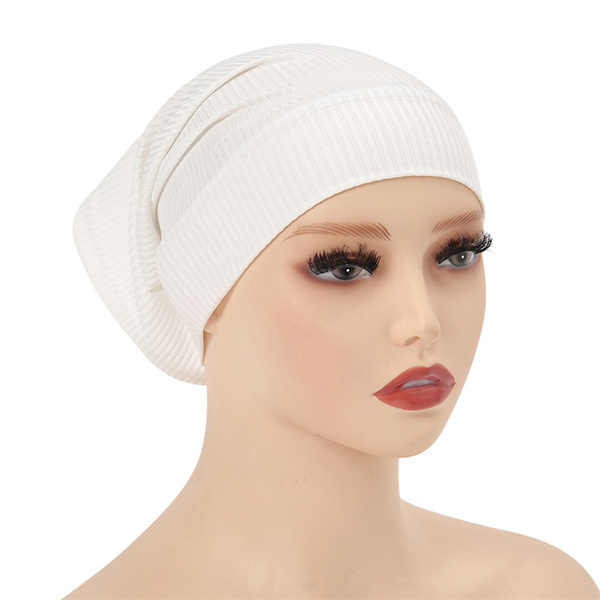 The new hot selling threaded cotton fabric small hat is versatile solid color uniform size bottom hat