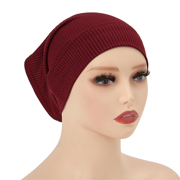 The new hot selling threaded cotton fabric small hat is versatile solid color uniform size bottom hat