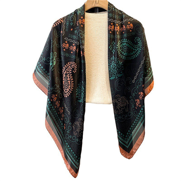 Cashew Fashion 110cm Beauty Brocade Summer Scarf Shawl Sun Protection Headscarf Square Scarf