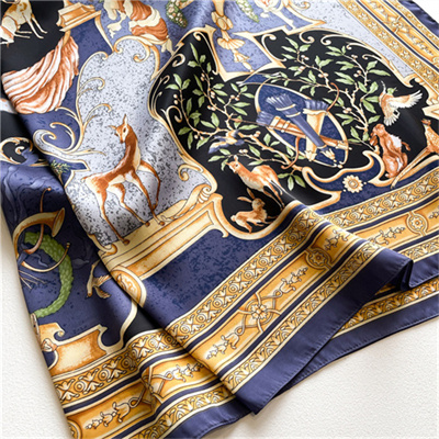 Fawn rattan summer scarf shawl bandana square scarf versatile silk scarf wholesale
