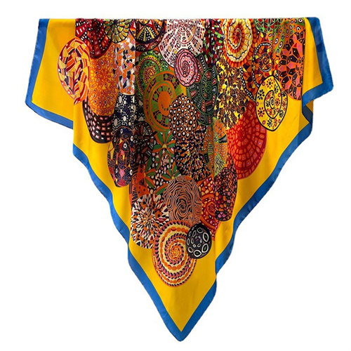 Fashion magic scarf large size women brocade shawl headscarf large square scarf 110cm