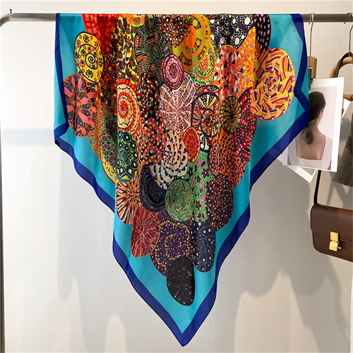 Fashion magic scarf large size women brocade shawl headscarf large square scarf 110cm