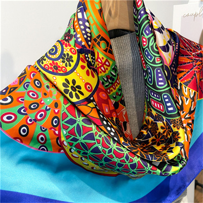 Fashion magic scarf large size women brocade shawl headscarf large square scarf 110cm
