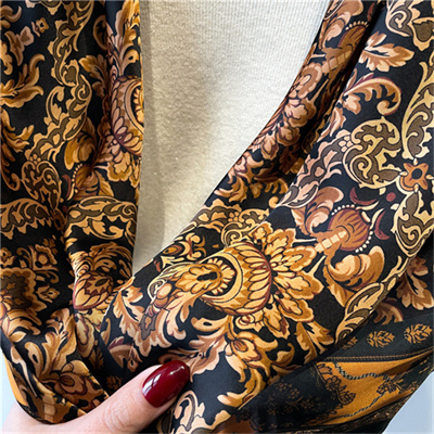 Court style scarf shawl 110cm sunscreen headscarf square scarf versatile silk scarf women retro