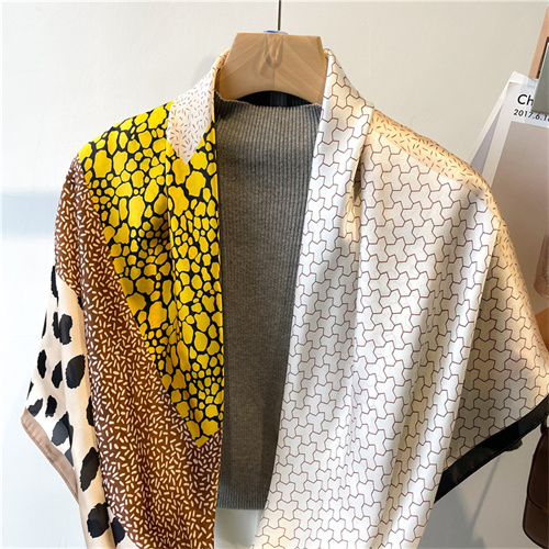 Spotted water ripple beautiful brocade sunscreen headscarf large square scarf 110cm scarf shawl