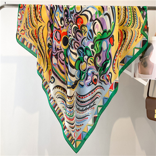 Water ripples bright 110cm beautiful brocade sunscreen headscarf square scarf scarf shawl