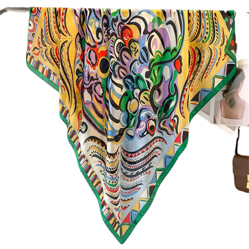 Water ripples bright 110cm beautiful brocade sunscreen headscarf square scarf scarf shawl