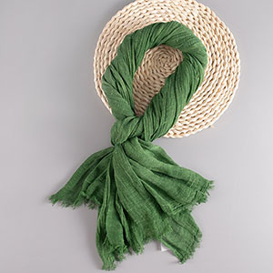 Wholesale Cotton Scarf Thin Solid Color Linen Scarf