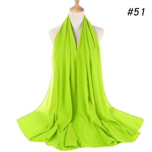Single color pearl chiffon bubble scarf headscarf women hood gauze scarf