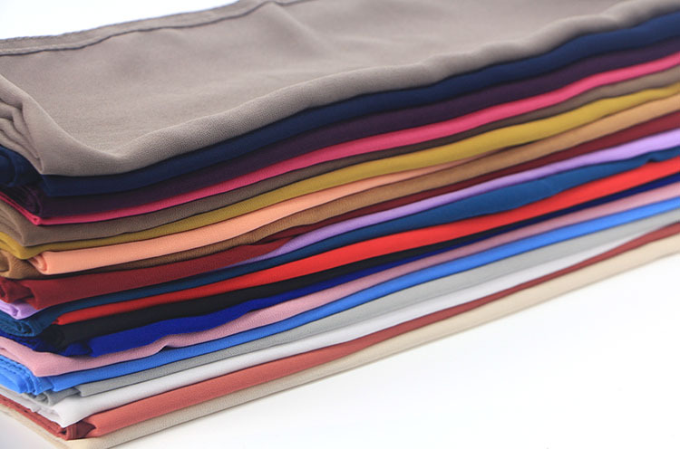 Single color pearl chiffon bubble scarf headscarf women hood gauze scarf