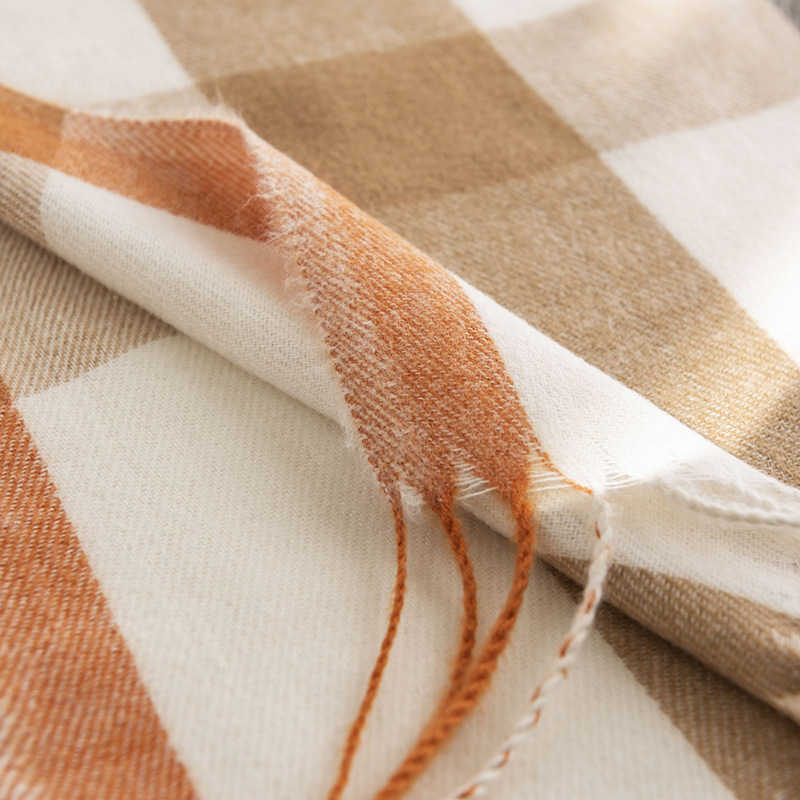 Checkered scarf warm scarfshawl autumn and winter imitation cashmere scarf