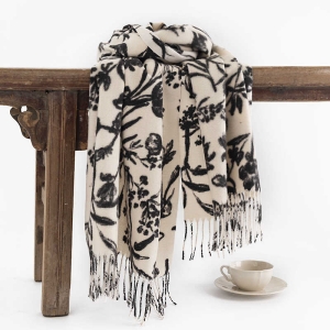 Imitation cashmere scarf autumn  winter printed scarf shawl