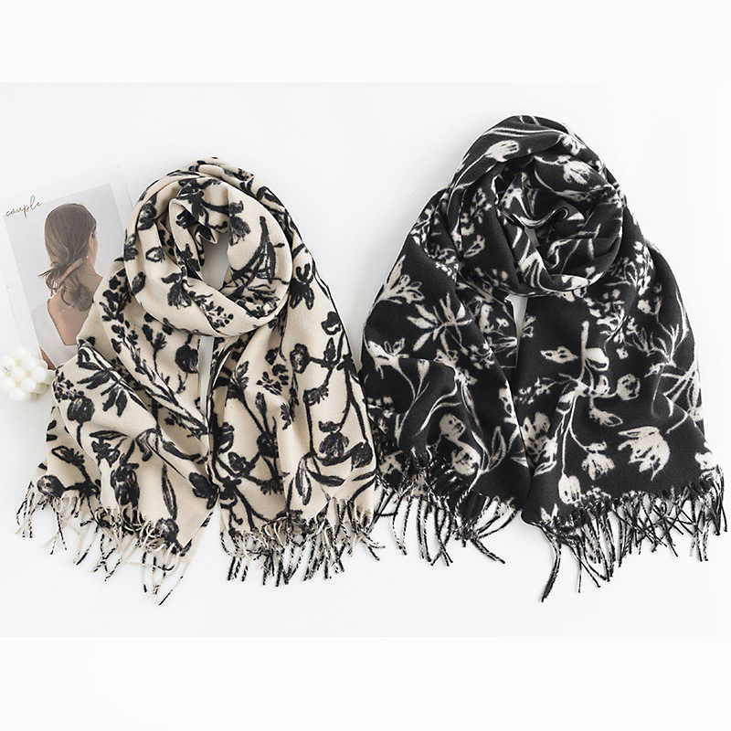 Imitation cashmere scarf autumn  winter printed scarf shawl