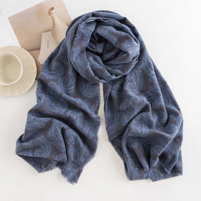 Scarf imitation cashmere shawl short tassel scarf retro cashew flower ethnic style scarf