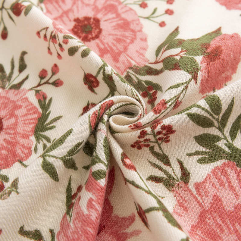Printed long imitation cashmere scarf  women warm floral shawl cold resistant neck protection scarf