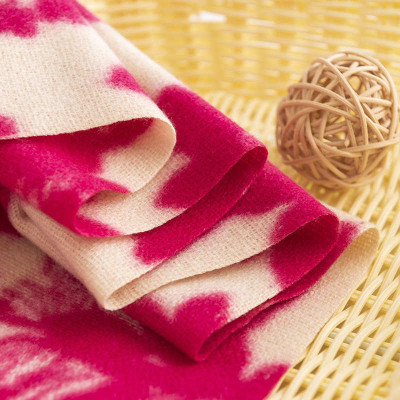 Printed Rose Imitation Cashmere Scarf New Autumn  Winter Versatile Neck Protection Cold Protection Scarf Fashion Elegant Warm Shawl