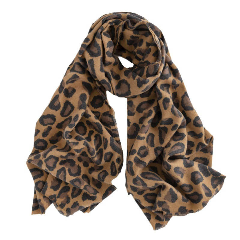 Leopard print scarf shawl warm scarf fashionable stylish imitation cashmere scarf