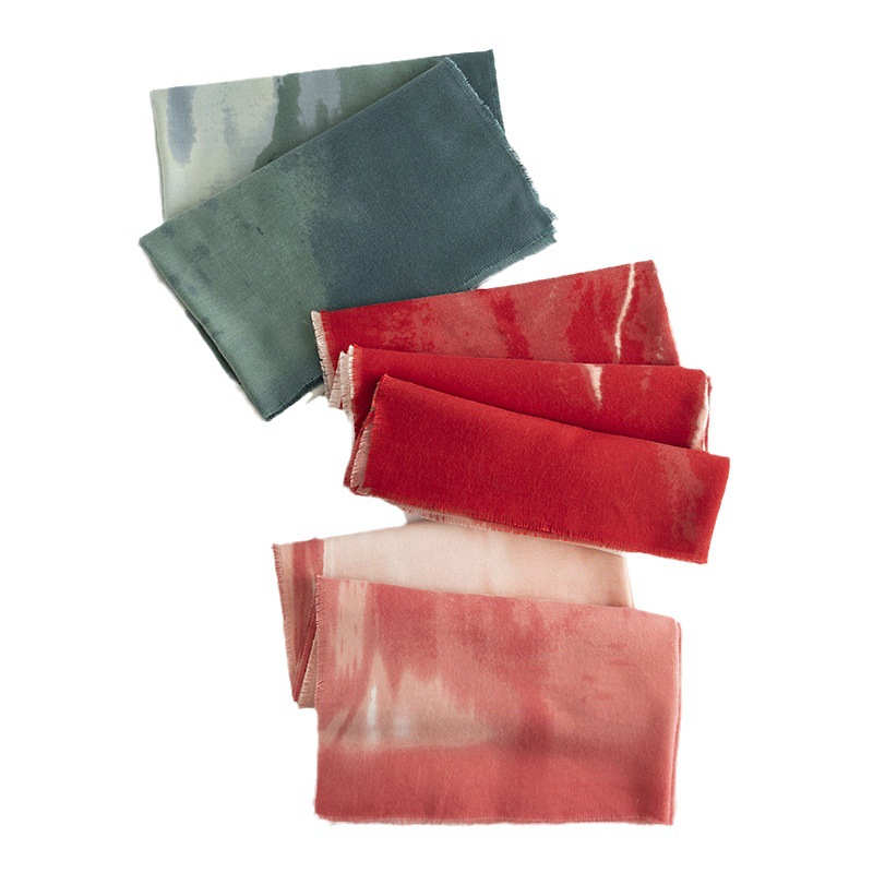 Halo Dye Gradient Fashion Commuter Scarf Imitation Cashmere Elegant Celebrity Style Shawl