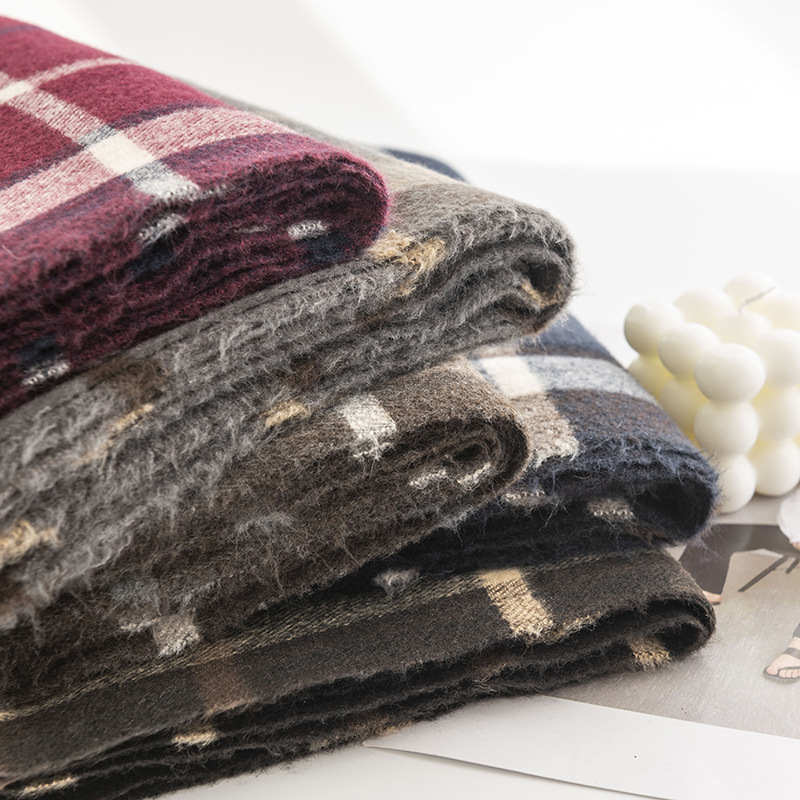 Plaid scarf fashion commuting imitation cashmere scarf wholesale simple shawl warm scarf
