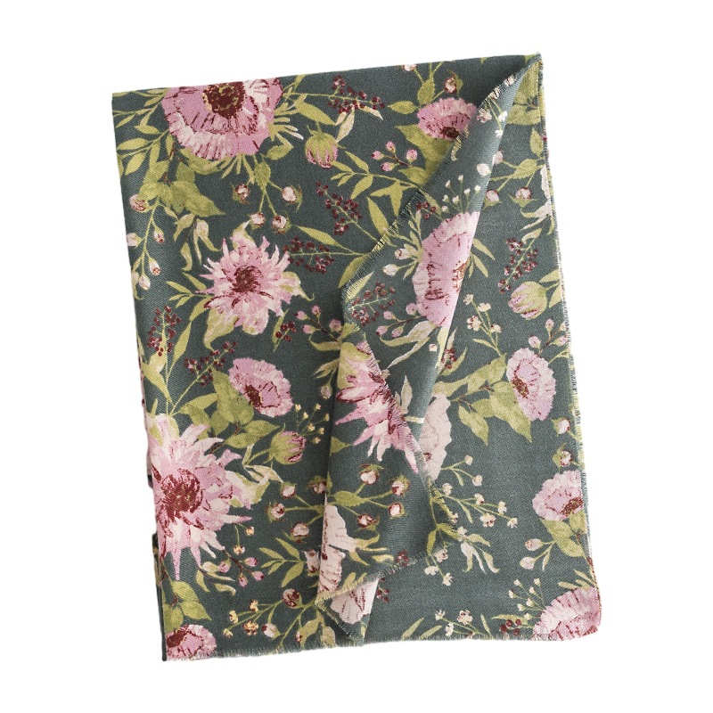 Fragmented long winter imitation cashmere scarf fashionable commuting print neck protection cold prevention scarf elegant  luxurious shawl