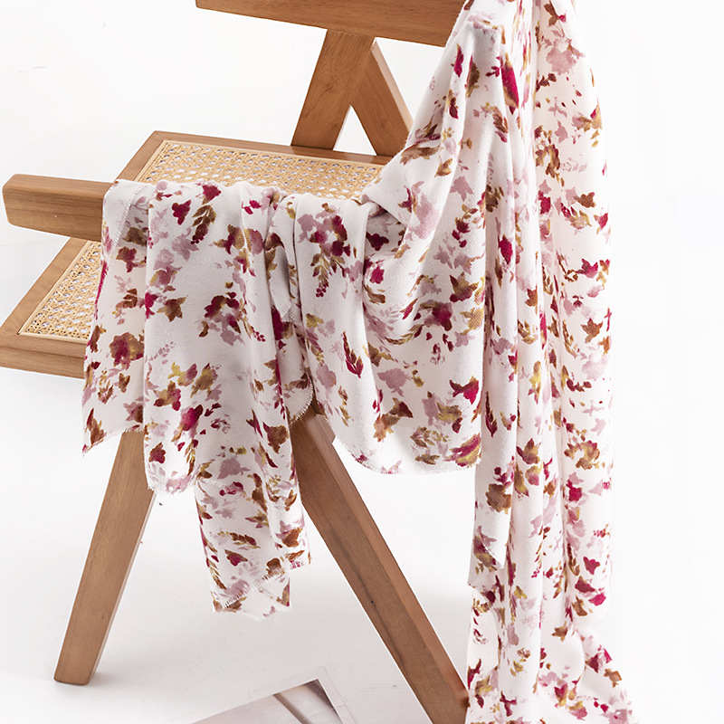 Elegant fashionable printed imitation cashmere scarf winter long neck protection cold resistant scarf and shawl