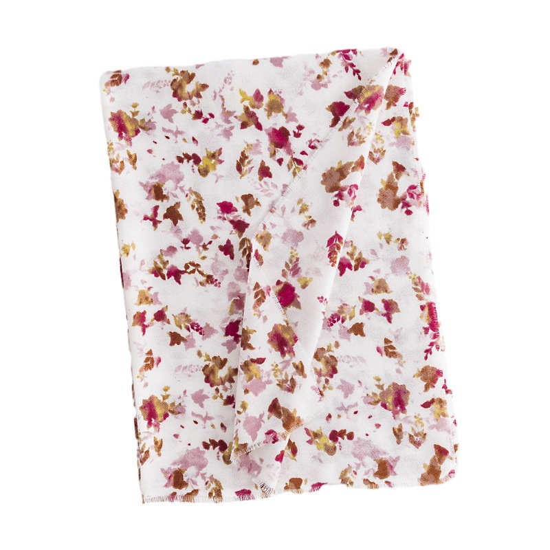 Elegant fashionable printed imitation cashmere scarf winter long neck protection cold resistant scarf and shawl