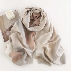 Scarf Sweet Style Imitation Cashmere Scarf Warm Colored Plaid Shawl Warm Neck