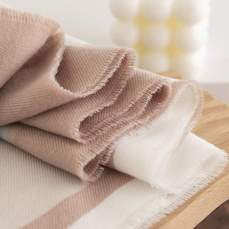 Scarf Sweet Style Imitation Cashmere Scarf Warm Colored Plaid Shawl Warm Neck