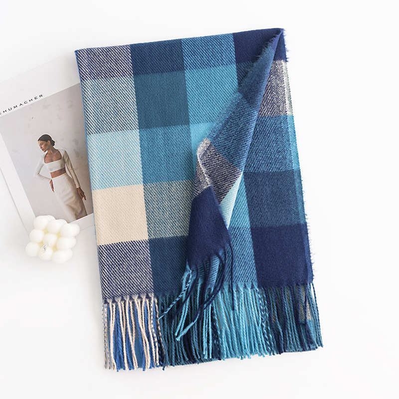 Wholesale network of imitation cashmere scarves red wind scarves warm cold resistant shawls