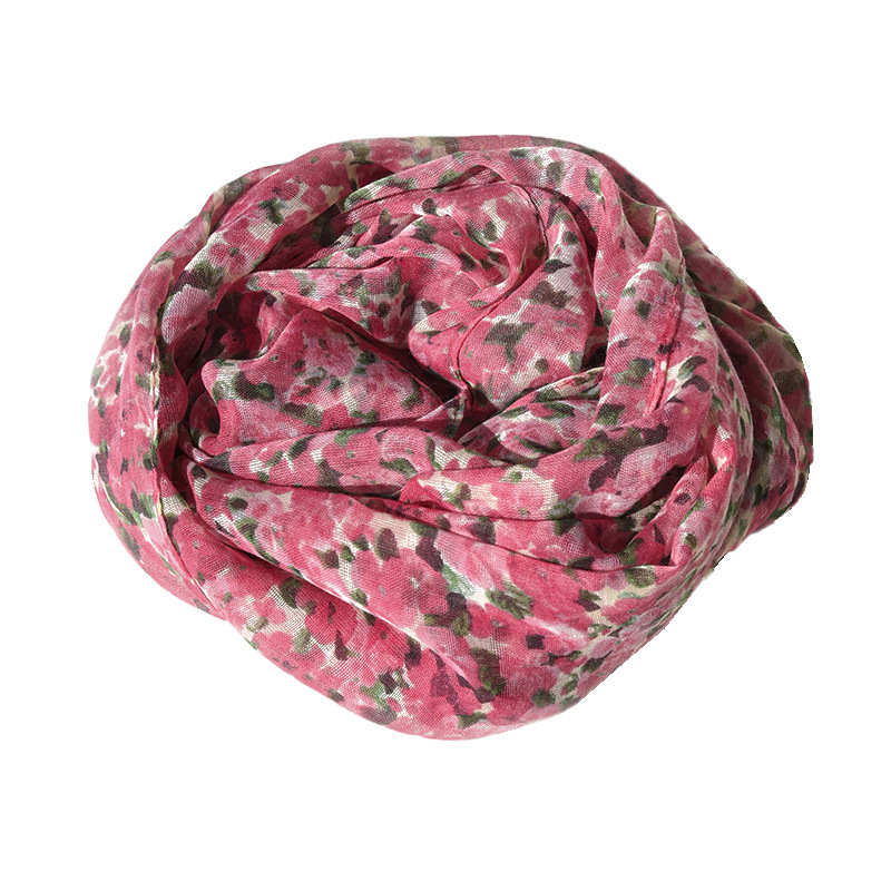 Fragmented Silk Scarves Wholesale Imitation Silk Scarves Fashion Casual Shawl Outdoor Sunscreen Beach Scarves
