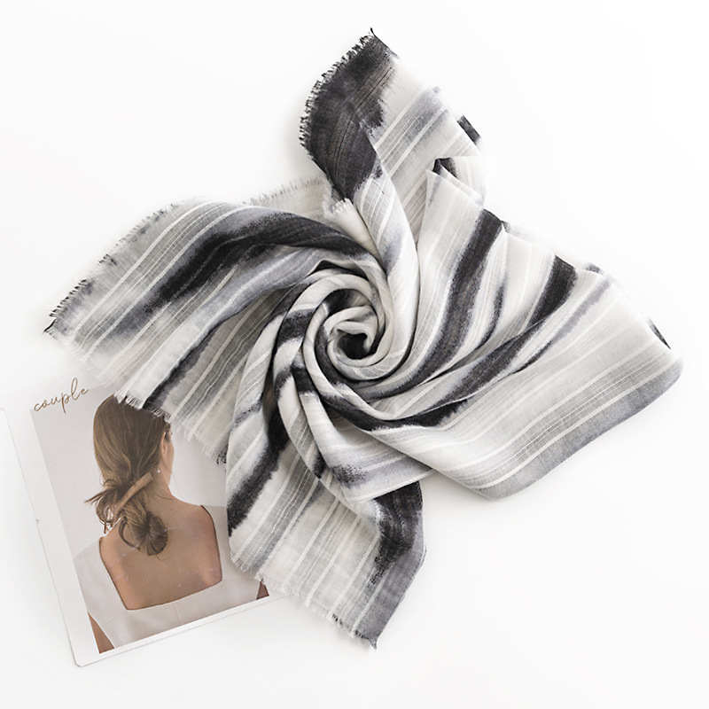Halo dyed fashion scarf personalized mid length shawl travel style