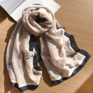 Elegant Ladies Simulated Silk Scarf Korean Edition Scarf Fashion Casual Shawl Sunshade and Sunscreen Beach Scarf