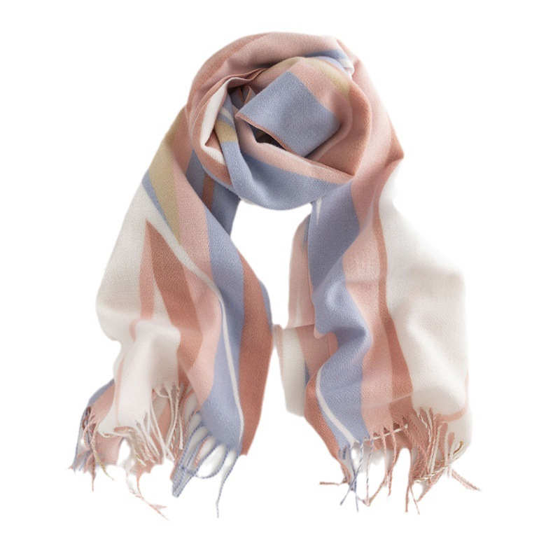 Warm Autumn Winter Colorful Plaid Scarf Imitation Cashmere Scarf Shawl New Warm Neck Wholesale