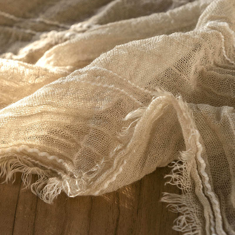 Simulated Silk Scarves Wholesale Fashion Commuter Waist Simple Airconditioned Room Shawl Sun Protection Beach Scarves Net Scarves