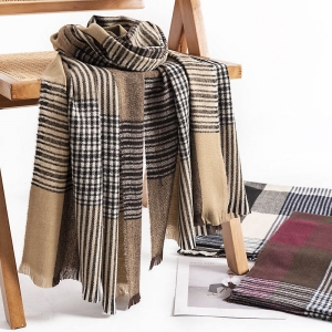 Business commuter imitation cashmere scarf wholesale fashion temperament scarf female simple neck collars warm winter shawl