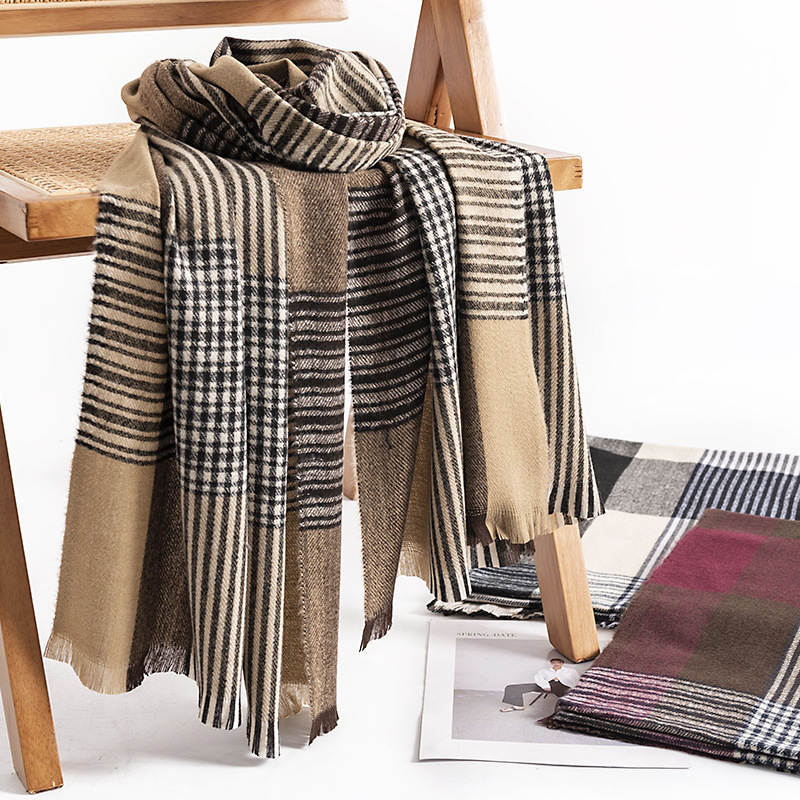 Business commuter imitation cashmere scarf wholesale fashion temperament scarf female simple neck collars warm winter shawl