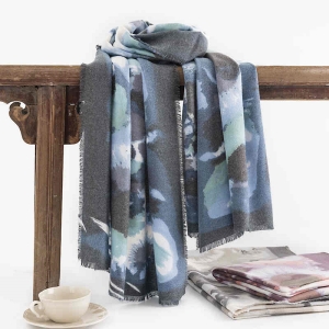 Fashion printed scarf winter new style imitation cashmere scarf warm neck scarf art retro style shawl