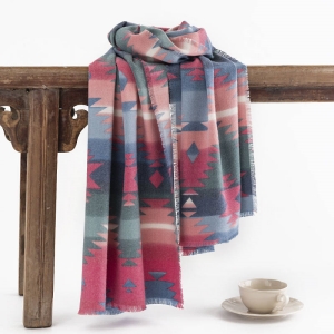 Pattern imitation cashmere scarf art retro scarves women warm cold scarf fashionable shawl