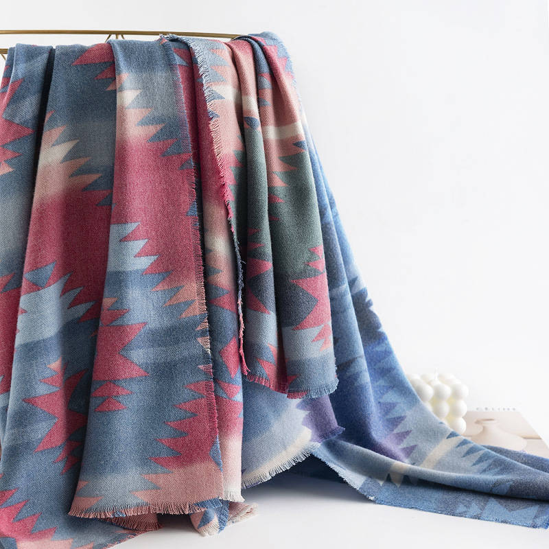 Pattern imitation cashmere scarf art retro scarves women warm cold scarf fashionable shawl