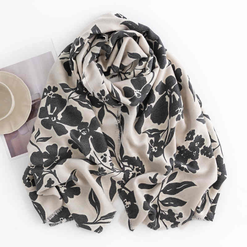 n street wind imitation cashmere scarf winter new style neck protection cold neck fashionable elegant warm shawl
