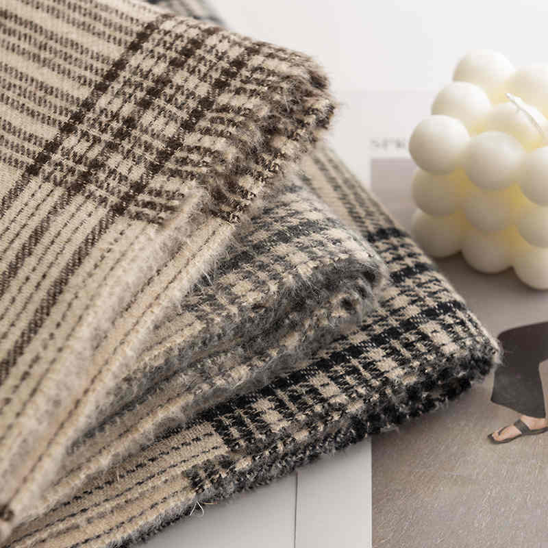 Elegant temperament scarf female fashion commuter imitation cashmere scarf wholesale plaid warm shawl neck protective cold neck scarf
