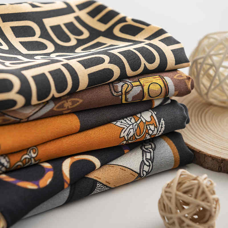 Simulation silk scarves long hair ribbon fashion monogrammed silk scarves suit scarf
