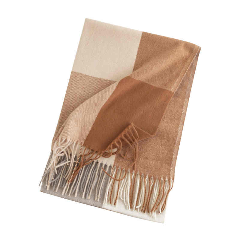 Imitation cashmere scarf fashion commuter plaid scarf elegant shawl temperament warm  cold scarf