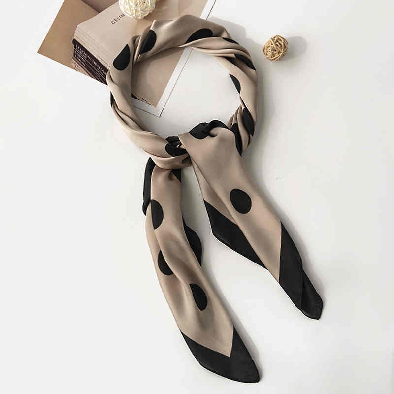 new printed imitation silk scarves fashion small square scarf spring autumn style thin tiein scarf woman