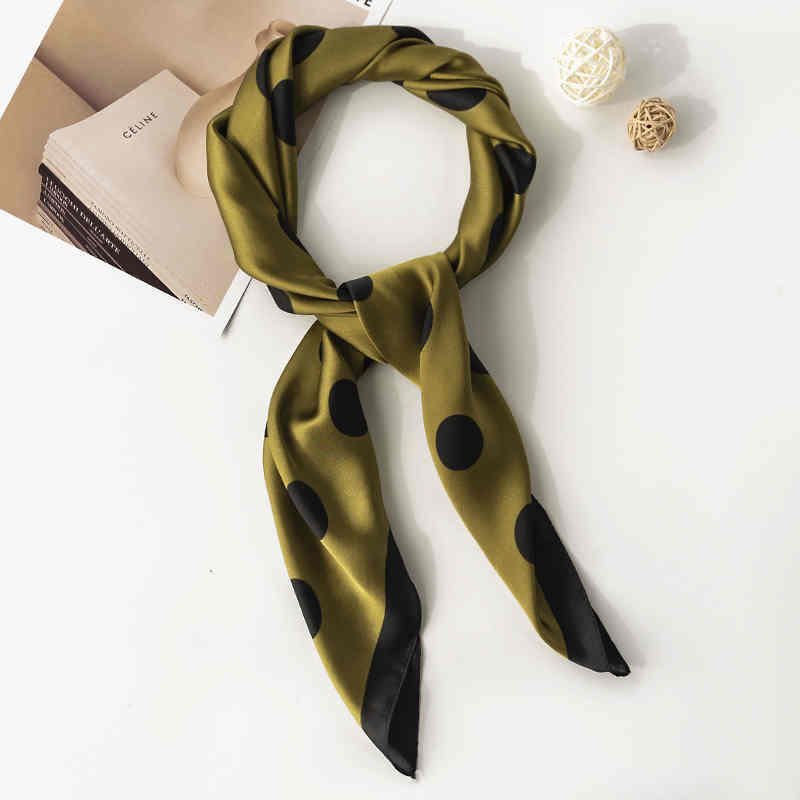 new printed imitation silk scarves fashion small square scarf spring autumn style thin tiein scarf woman