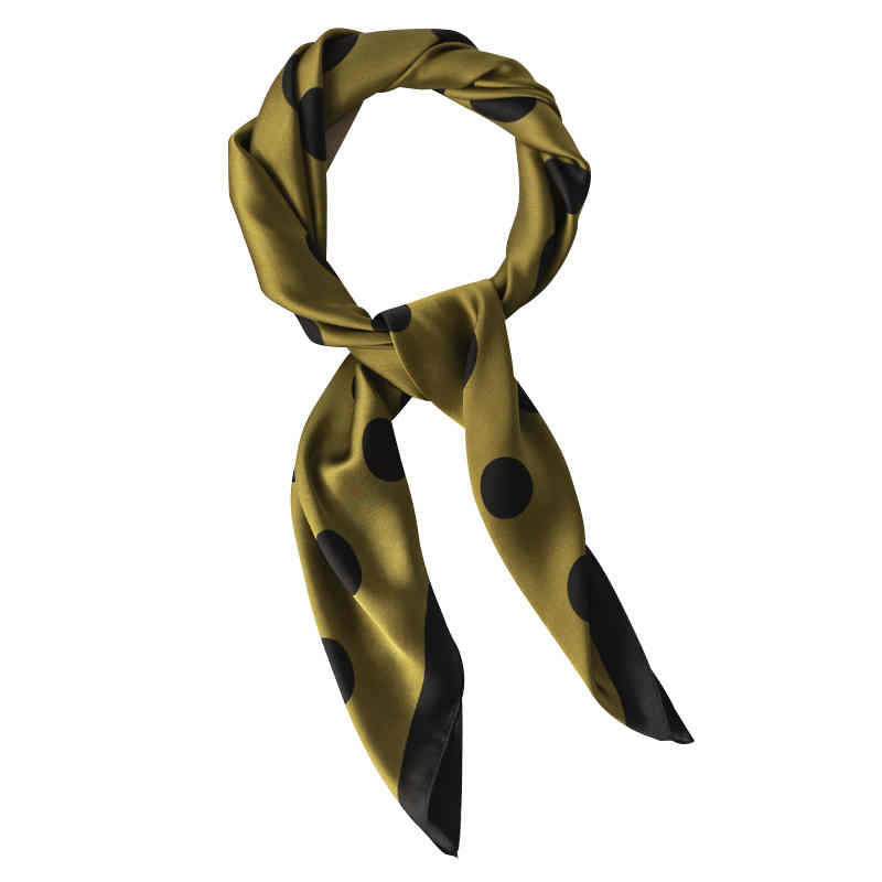 new printed imitation silk scarves fashion small square scarf spring autumn style thin tiein scarf woman