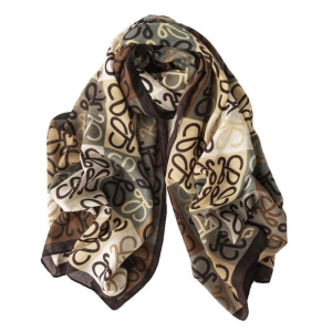 New art retro imitation silk scarf exotic scarf women fashion temperament sunscreen shawl