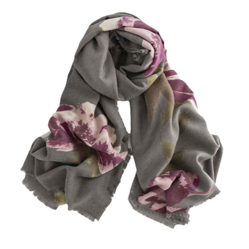 New 2023 retro folk style scarf winter imitation cashmere scarf warm flower shawl anti cold neck scarf