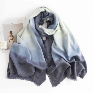 Fashion gradually change autumn  winter printed scarf female atmosphere  shawl personality trend warm neck scarf